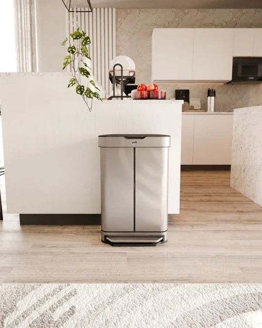 Portable Front-Opening Trash Can | Large Capacity